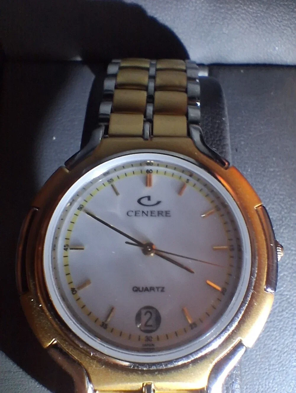 Vintage Cenere Gold Men's Quartz Watch - Gold Dial (New)